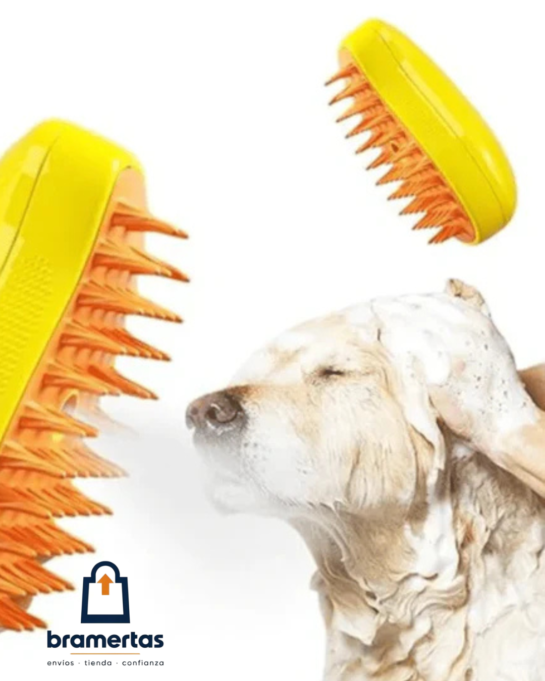 Cepillo a Vapor para perros y gatos 3 en 1